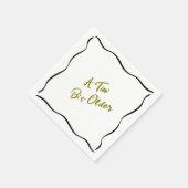 Tiniの少し古い誕生日 スタンダードカクテルナプキン (角)