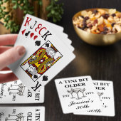 Tiniの少し古い黒い誕生日カスタムパーティー トランプ (インサイチュ)