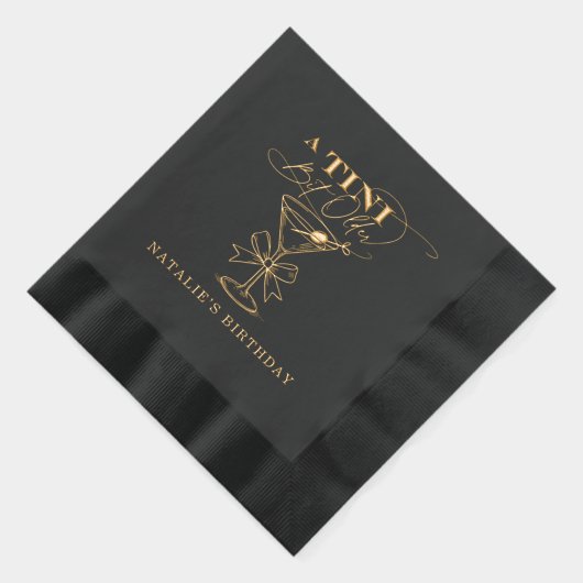 Tiniの少し古いMartiniの箔にナプキンを押した 箔ナプキン (右)