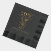 Tiniの少し古いMartiniの箔にナプキンを押した 箔ナプキン (左)