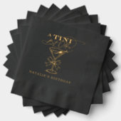 Tiniの少し古いMartiniの箔にナプキンを押した 箔ナプキン (インサイチュ (積み重ね))