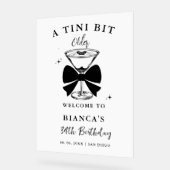 Tiniの少し古いMartini誕生日ウェルカムサイン アクリルサイン (傾斜)