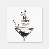 Tiniの少し年上のMartiniの誕生日パーティー スタンダードカクテルナプキン (正面)
