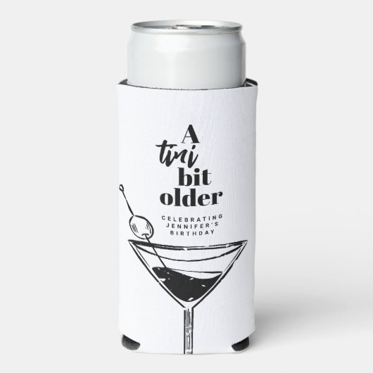 Tiniの少し年上のMartiniの誕生日パーティー スリム缶クーラー (Seltzer正面)