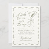 Tiniの1つはMartiniの赤ちゃんシャワーの途中にある 招待状 (正面)