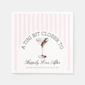 Tiniはバチェロレッテの後ずっと幸せに近づく スタンダードカクテルナプキン (正面)