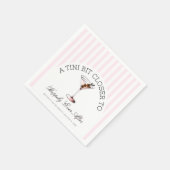 Tiniはバチェロレッテの後ずっと幸せに近づく スタンダードカクテルナプキン (角)