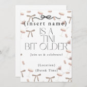 Tiniは少し古い 招待状 (正面/裏面)