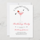 Tiniは少し年上のMartiniの誕生日 招待状 (正面)