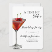 Tiniは少し年上のMartiniの誕生日 招待状 (正面)