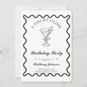 Tiniは少し年上のMartiniの誕生日 招待状 (正面)