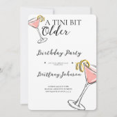 Tiniは少し年上のMartiniの誕生日 招待状 (正面)