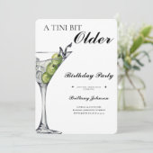 Tiniは少し年上のMartiniの誕生日 招待状 (スタンド正面)