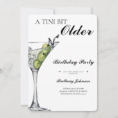 Tiniは少し年上のMartiniの誕生日 招待状 (正面)