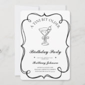 Tiniは少し年上のMartiniの誕生日 招待状 (正面)