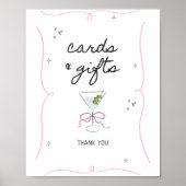 Tiniビットのブライダルシャワーカードの贈り物 ポスター (正面)