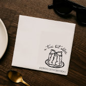 Tiniビットの古い弓をテーマにした誕生日パーティー スタンダードカクテルナプキン