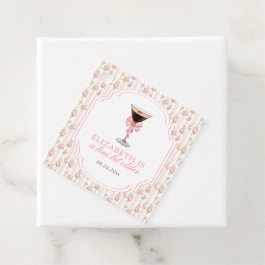 'Tiniビットより古いエスプレッソMartiniコケット誕生日 フェイバータグ (インサイチュ)