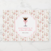 'Tiniビットより古いエスプレッソMartiniコケット誕生日 リキュールボトルラベル (シングルラベル)