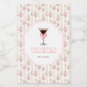 'Tiniビットより古いエスプレッソMartiniコケット誕生日 ワインラベル (シングルラベル)