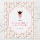 'Tiniビットより古いエスプレッソMartiniコケット誕生日 ワインラベル (シングルラベル)