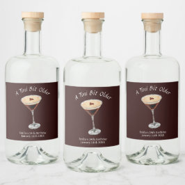 Tiniビットより古い – エスプレッソマルティーニテーマ リキュールボトルラベル