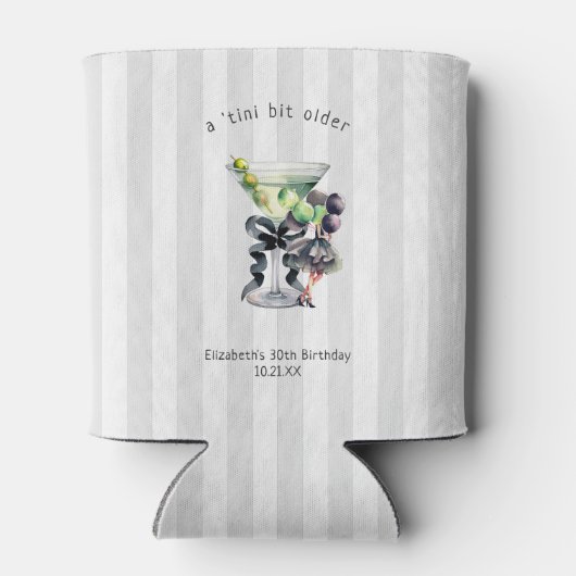 Tiniビットより古い | Martiniをテーマにした誕生日のお願い 缶クーラー (裏面)