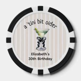 Tiniビットより古い | Martiniをテーマにした誕生日 ポーカーチップ