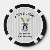 Tiniビットより古い | Martiniをテーマにした誕生日 ポーカーチップ (裏面)