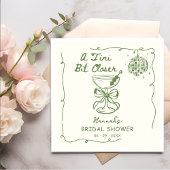 Tiniビットを近づける描ブライダルシャワー スタンダードカクテルナプキン