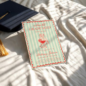 Tiniビットウェスタン女性のカーボーイ卒業 招待状