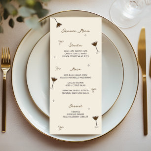 Tiniビット古いエスプレッソ手描き誕生日 メニュー