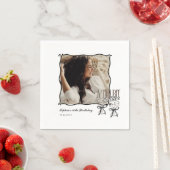 Tiniビット古いエスプレッソMartiniパーティー写真ナプキン スタンダードカクテルナプキン (インサイチュ)