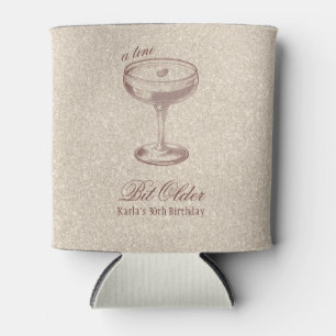 Tiniビット古いエレガント金ゴールド誕生日 缶クーラー