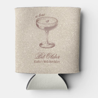 Tiniビット古いエレガント金ゴールド誕生日 缶クーラー