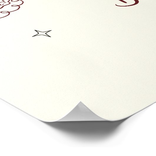 Tiniビット古い手予測できな描き誕生日へようこそ ポスター (角)