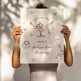 Tiniビット古い手予測できな描き誕生日へようこそ ポスター