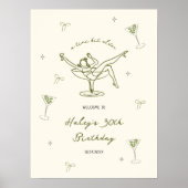 Tiniビット古い手予測できな描き誕生日へようこそ ポスター (正面)