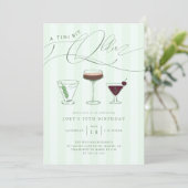 Tiniビット年上のMartini大人の誕生日パーティー 招待状 (スタンド正面)