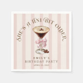 Tiniビット年上エスプレッソMartini誕生日パーティー スタンダードカクテルナプキン (正面)