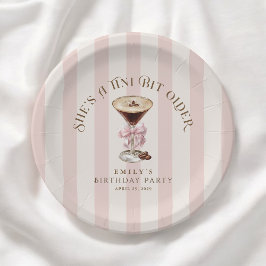 Tiniビット年上エスプレッソMartini誕生日パーティー ペーパープレート