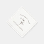 "Tiniビット長"エスプレッソMartiniバチェロレッテ スタンダードカクテルナプキン (角)