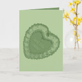 "Tini"ビット古いヴィンテージケーキカード カード (黄色い花)