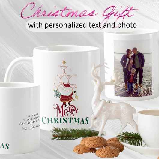 Tini Bit Martini Officeメリー Christmas Santa コーヒーマグカップ