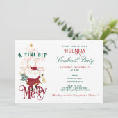 Tini Bit Merry マティーニ オフィス クリスマス カクテル 招待状 (スタンド正面)