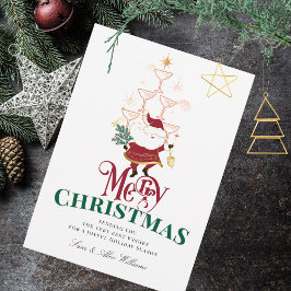 Tini Bit Merry Martini Office Christmas Santa シーズンカード
