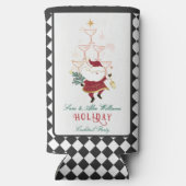 Tini Bit Merry Martini Office Christmas Santa スリム缶クーラー (裏面)