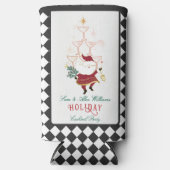 Tini Bit Merry Martini Office Christmas Santa スリム缶クーラー (正面)