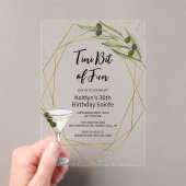 Tini Bit Of Fun Martini Soirée アクリル招待状 (インサイチュ (ポータブル))