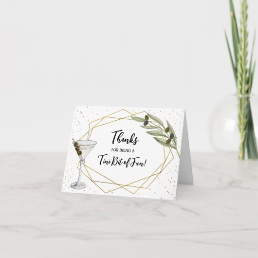 Tini Bit Of Fun Martini Soirée サンキューカード (正面)